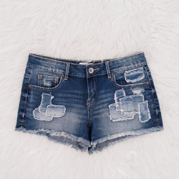 Aeropostale Pants - Aeropostale Patchwork Jean Shorts